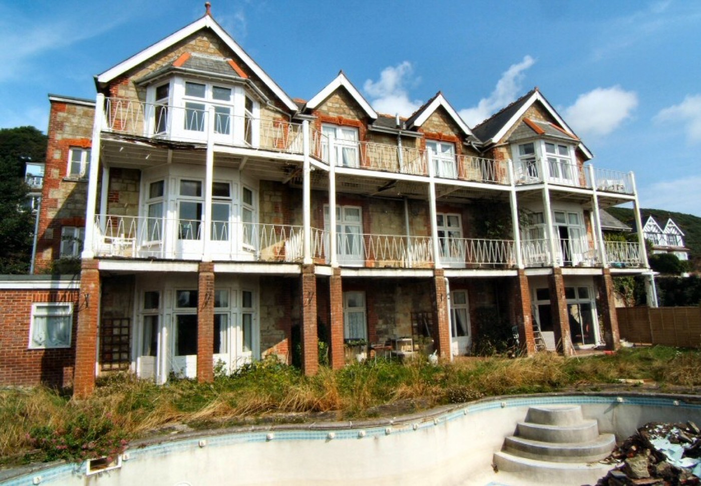 The Burlington Hotel before restoration