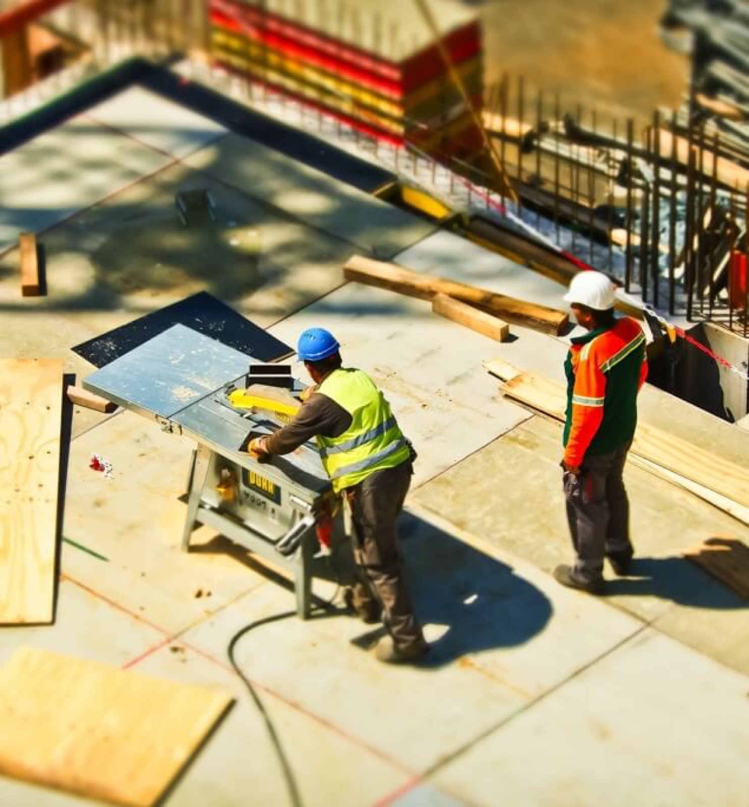 RPL Construction craftsmen on site