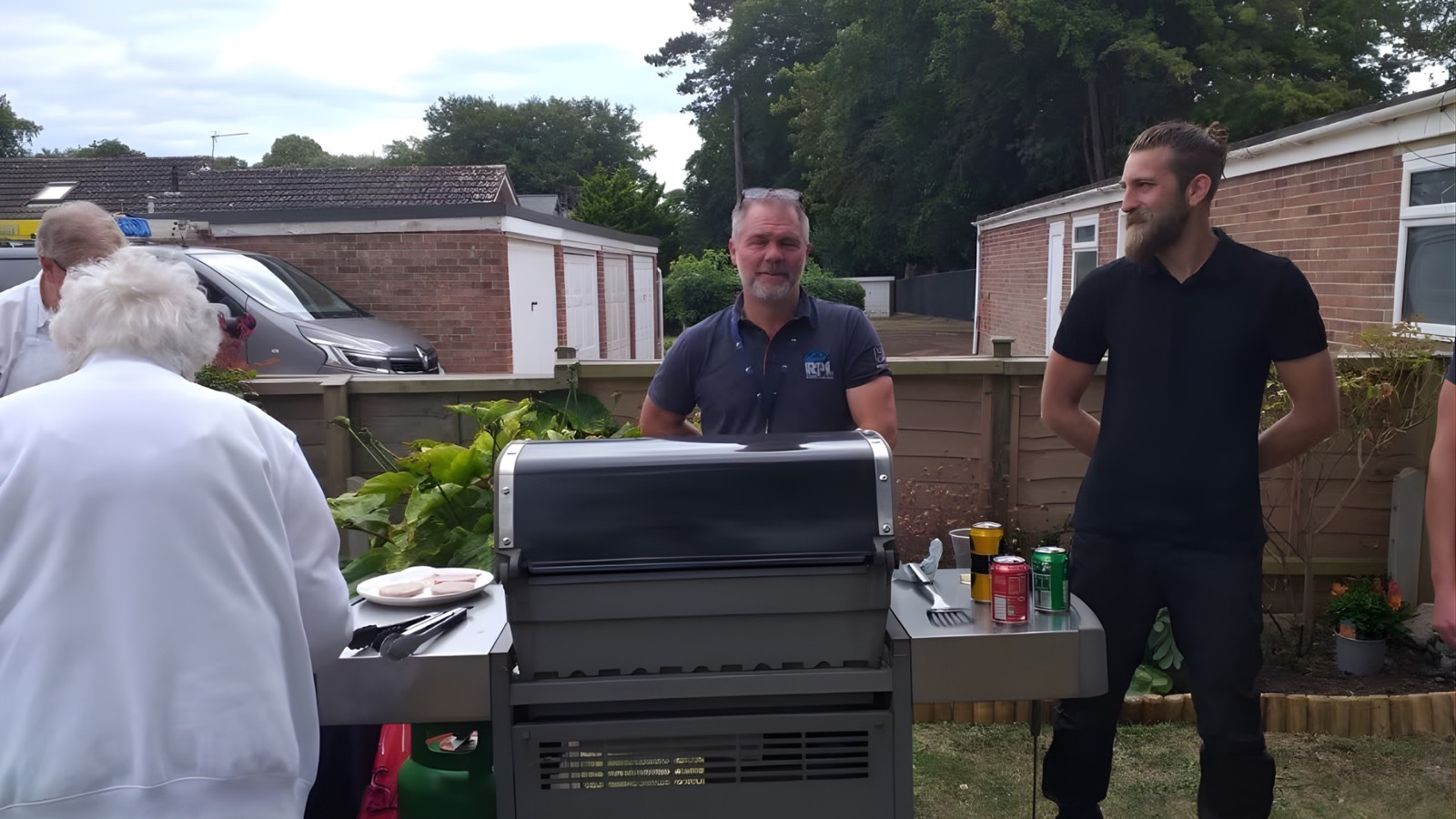 The annual community BBQ at Poplar Lodge