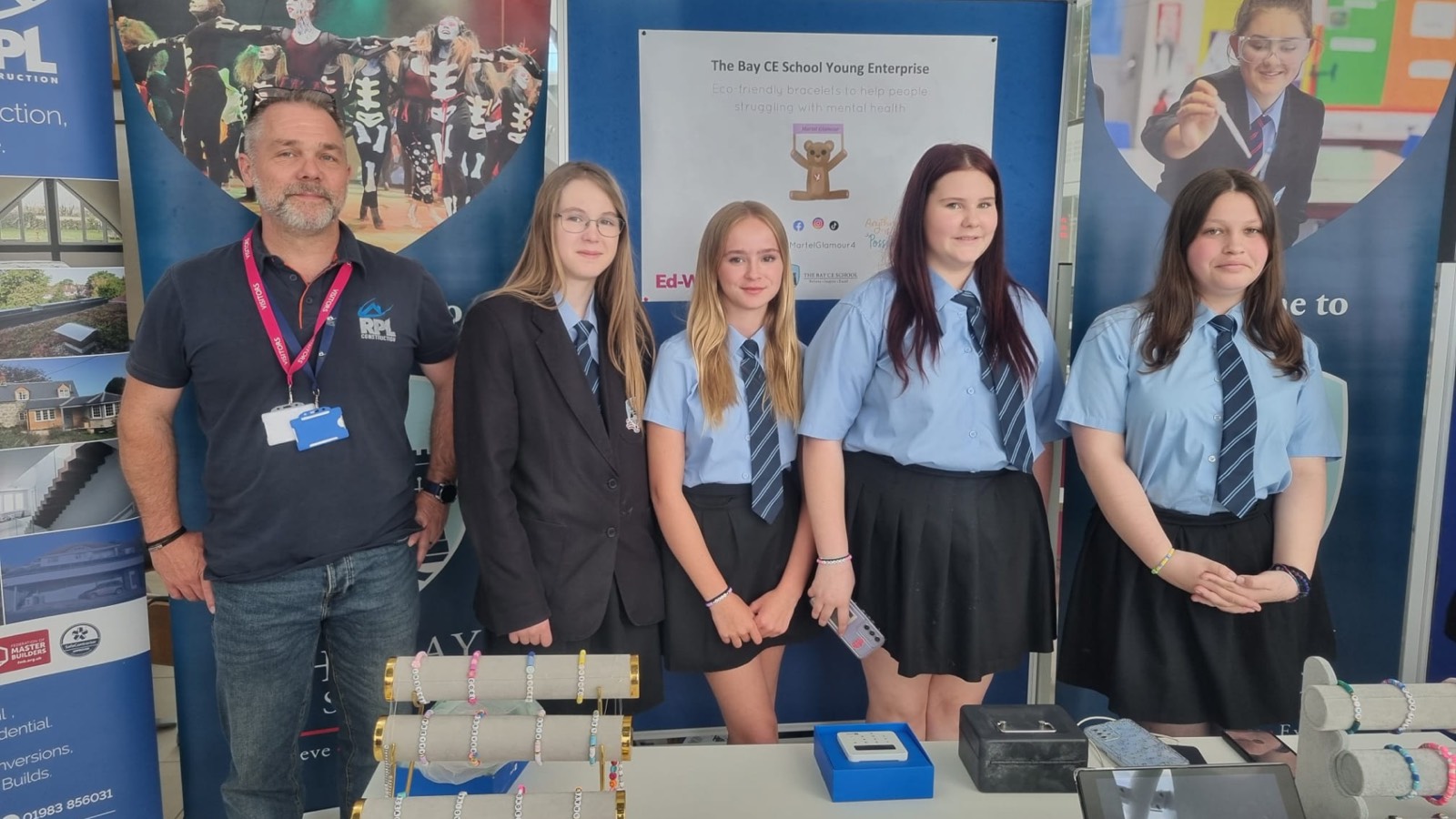 RPL Construction supporting a school Young Enterprise event